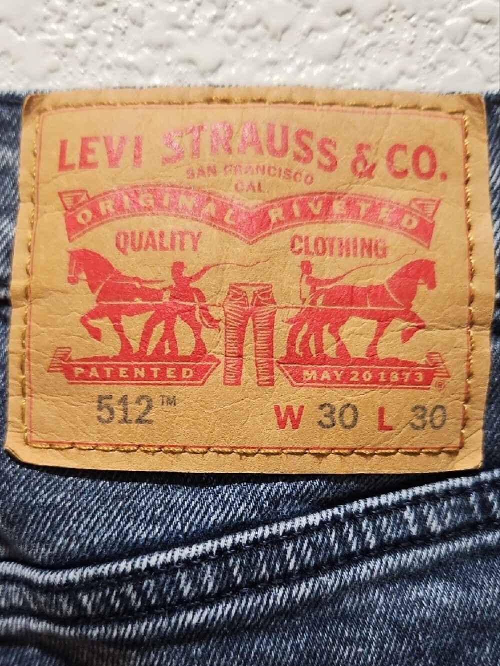 Levi's  Blue Jeans - 512 FIT-  Size 30X30 - Picture 3 of 10